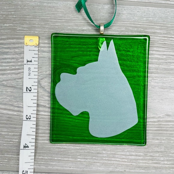 Stained glass sun catcher boxer dog coaster decoration orniment art handmade - Picture 2 of 6